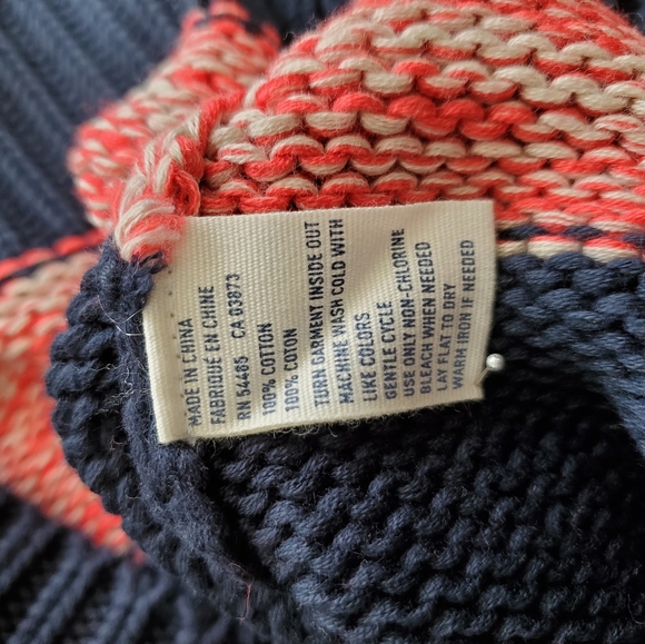 American Eagle Red & Blue Stripe Sweater size L - Picture 6 of 6